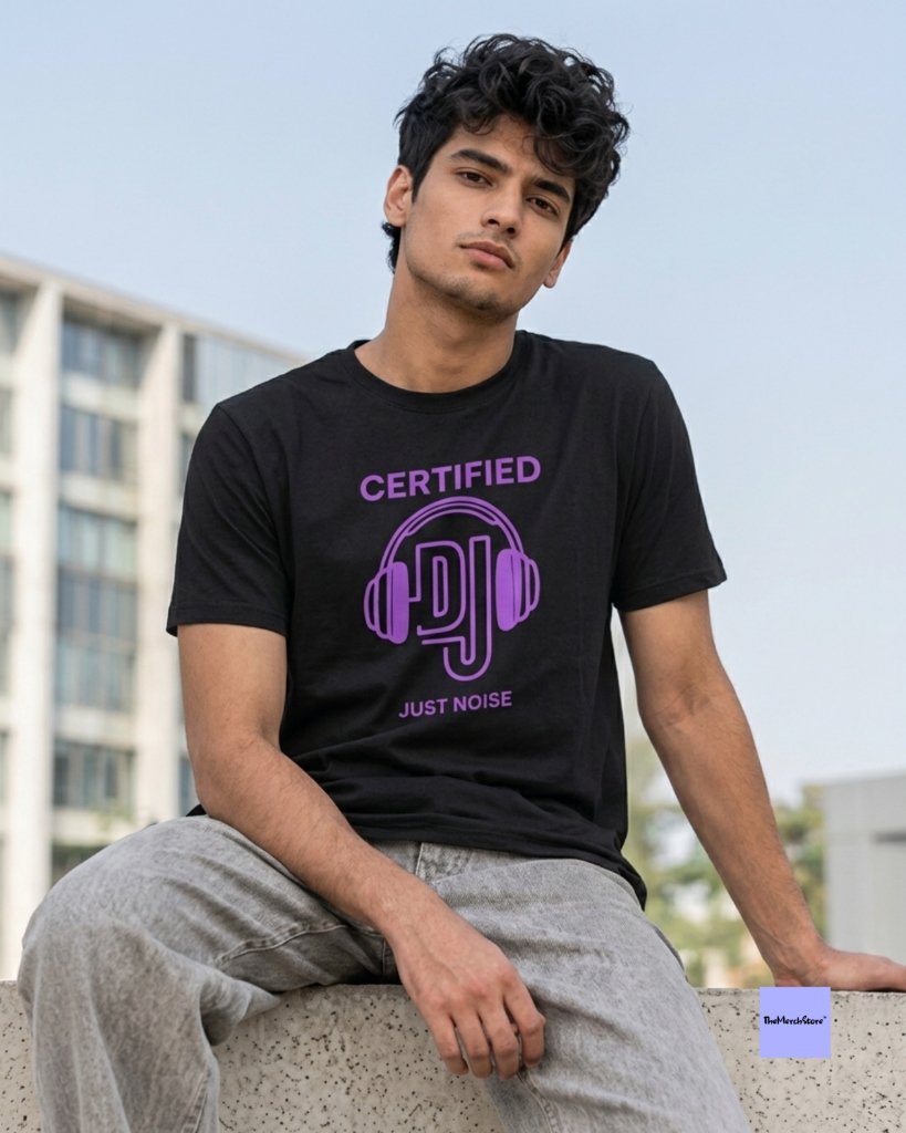 Certified DJ Just Noise Tee - black edition photo 1
