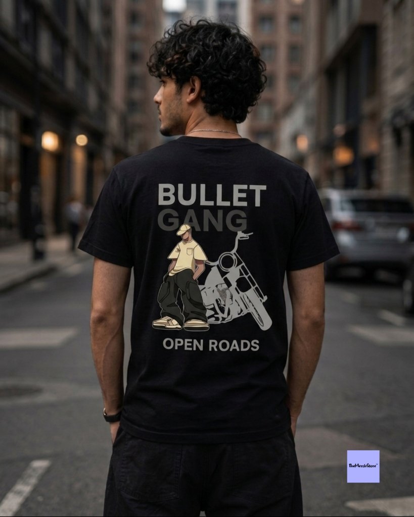 Bullet Gang Open Roads Men Tee - black edition photo 1